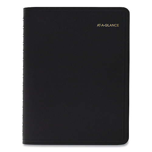 AT-A-GLANCE Four-Person Group Daily Appointment Book, 11 x 8, Black Cover, 12-Month (Jan to Dec): 2026 (7082205)