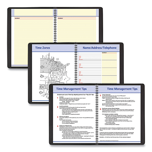 AT-A-GLANCE QuickNotes Monthly Planner, 11 x 8.25, Black Cover, 12-Month (Jan to Dec): 2026 (760605)