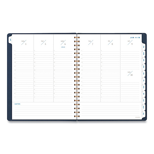 AT-A-GLANCE Signature Collection Firenze Navy Weekly/Monthly Planner, 11 x 8.5, Navy Cover, 13-Month: Jan 2026 to Jan 2027 (YP90520)