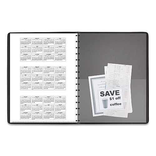 AT-A-GLANCE Four-Person Group Daily Appointment Book, 11 x 8, Black Cover, 12-Month (Jan to Dec): 2026 (7082205)