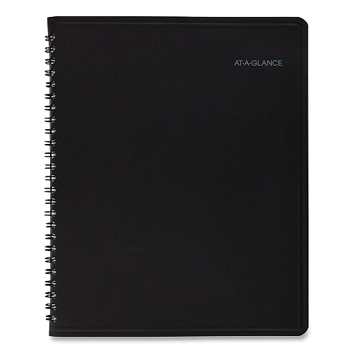 AT-A-GLANCE QuickNotes Monthly Planner, 8.75 x 7, Black Cover, 12-Month (Jan to Dec): 2026 (760805)