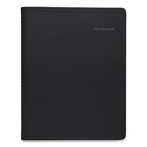 AT-A-GLANCE QuickNotes Monthly Planner, 11 x 8.25, Black Cover, 12-Month (Jan to Dec): 2026 (760605)