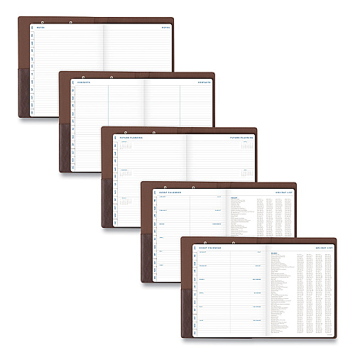 AT-A-GLANCE Signature Collection Monthly Clipfolio, 11 x 8, Distressed Brown Cover, 13-Month: Jan 2026 to Jan 2027 (YP60009)