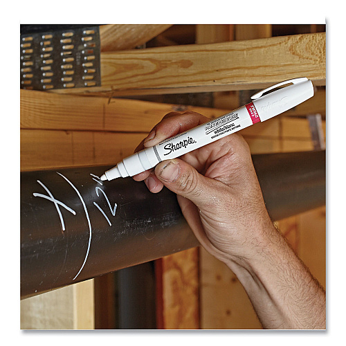 Sharpie Permanent Paint Marker, Fine Bullet Tip, Assorted Colors, 5/Pack (37371)