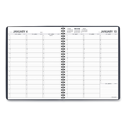 AT-A-GLANCE Weekly Appointment Book, 11 x 8.25, Navy Cover, 13-Month: Jan 2026 to Jan 2027 (7095020)