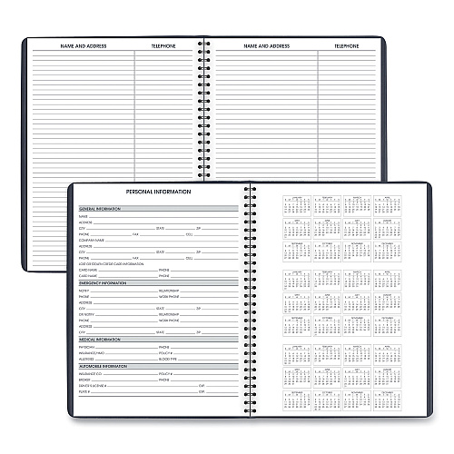 AT-A-GLANCE Weekly Appointment Book, 11 x 8.25, Navy Cover, 13-Month: Jan 2026 to Jan 2027 (7095020)