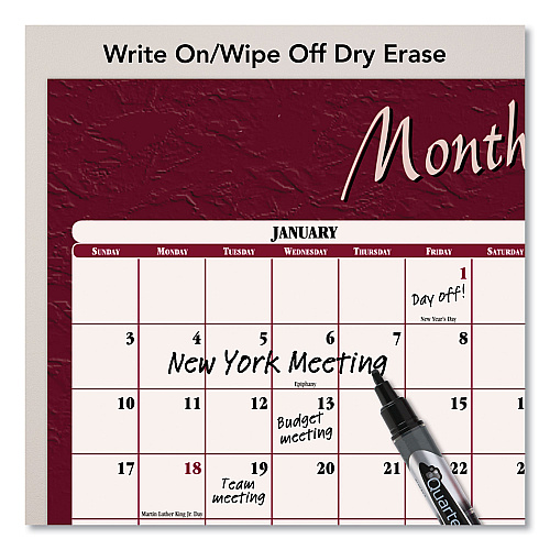 AT-A-GLANCE Reversible Horizontal Erasable Wall Planner, 48 x 32, Assorted Sheet Colors, 12-Month (Jan to Dec): 2026 (A152)