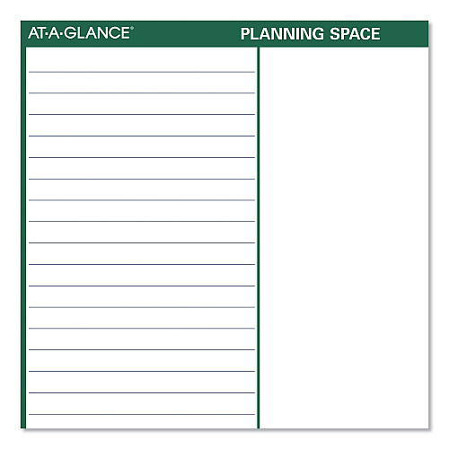 AT-A-GLANCE Vertical Erasable Wall Planner, 32 x 48, White/Green Sheets, 12-Month (Jan to Dec): 2026 (PM31028)