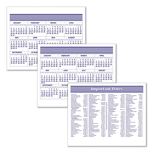 AT-A-GLANCE Flip-A-Week Desk Calendar and Base, 7 x 5.5, White Sheets, 12-Month (Jan to Dec): 2026 (SW700X00)