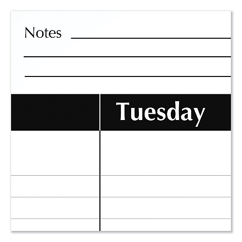 AT-A-GLANCE Academic Year Ruled Desk Pad, 21.75 x 17, White Sheets, Black Binding, Black Corners, 16-Month: Sept 2025 to Dec 2026 (SK241600)