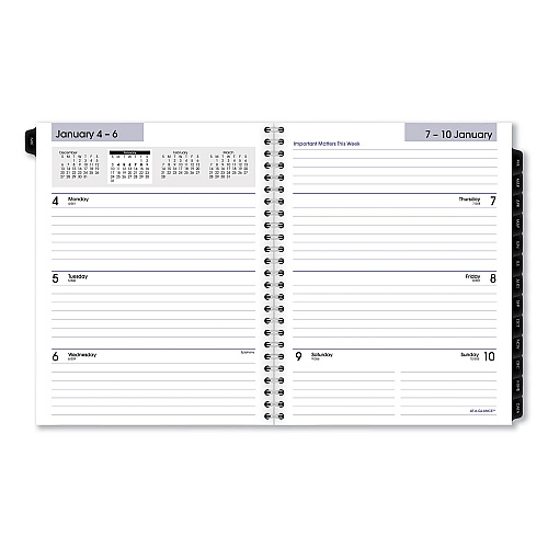 AT-A-GLANCE DayMinder Executive Weekly/Monthly Refill, 8.75 x 7, White Sheets, 12-Month (Jan to Dec): 2026 (G54550)