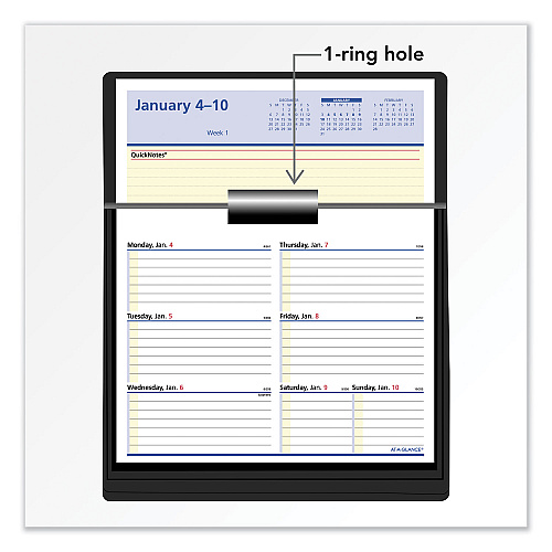 AT-A-GLANCE Flip-A-Week Desk Calendar Refill with QuickNotes, 7 x 6, White Sheets, 12-Month (Jan to Dec): 2026 (SW70650)