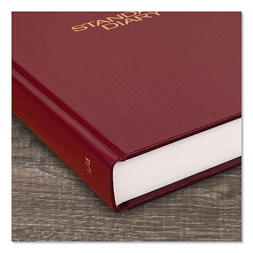 AT-A-GLANCE Standard Diary Daily Diary, 2026 Edition, Medium/College Rule, Red Cover, (200) 9.5 x 7.5 Sheets (SD37413)