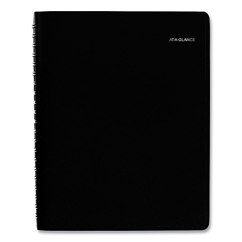 AT-A-GLANCE DayMinder Four-Person Group Daily Appointment Book, 11 x 8, Black Cover, 12-Month (Jan to Dec): 2026 (G56000)