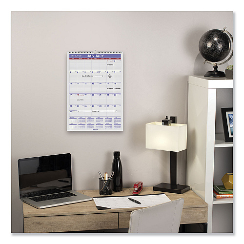 AT-A-GLANCE Erasable Wall Calendar, 12 x 17, White Sheets, 12-Month (Jan to Dec): 2026 (PMLM0228)