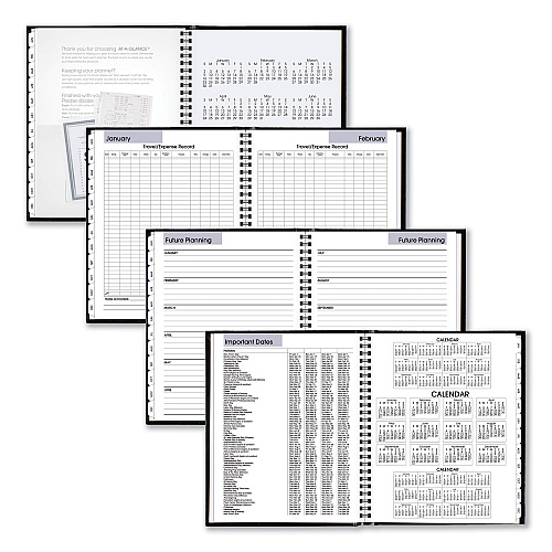 AT-A-GLANCE DayMinder Hard-Cover Monthly Planner with Memo Section, Unruled Blocks, 8.5 x 7, Black Cover, 12-Month (Jan to Dec): 2026 (G400H00)