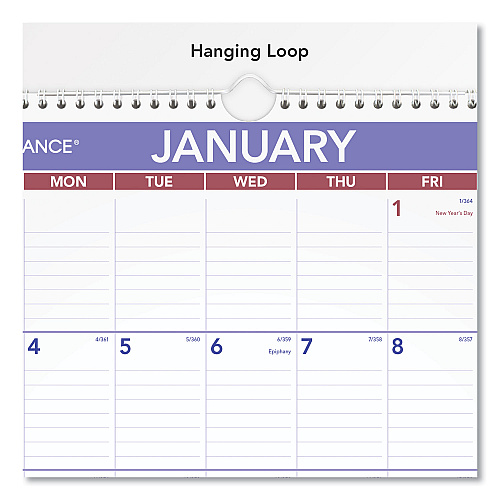 AT-A-GLANCE Erasable Wall Calendar, 12 x 17, White Sheets, 12-Month (Jan to Dec): 2026 (PMLM0228)