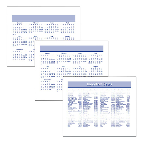 AT-A-GLANCE Flip-A-Week Desk Calendar Refill with QuickNotes, 7 x 6, White Sheets, 12-Month (Jan to Dec): 2026 (SW70650)