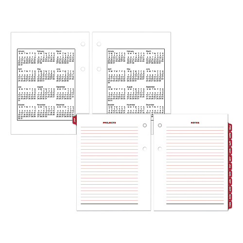 AT-A-GLANCE Compact Desk Calendar Refill, 3 x 3.75, White Sheets, 12-Month (Jan to Dec): 2026 (E91950)