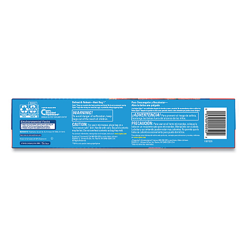 Ziploc Double Zipper Storage Bags, Triple System Seal, Gallon, 9.6" x 12.1", Clear, 19 Bags/Box, 12 Boxes/Carton (314467)
