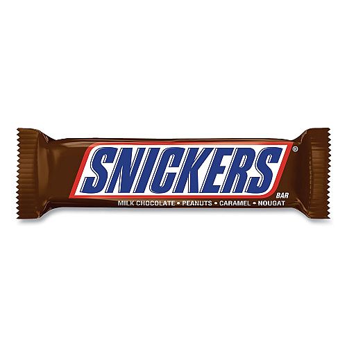 Snickers Original Candy Bar, Full Size, 1.86 oz Bar, 48 Bars/Box (20901318)