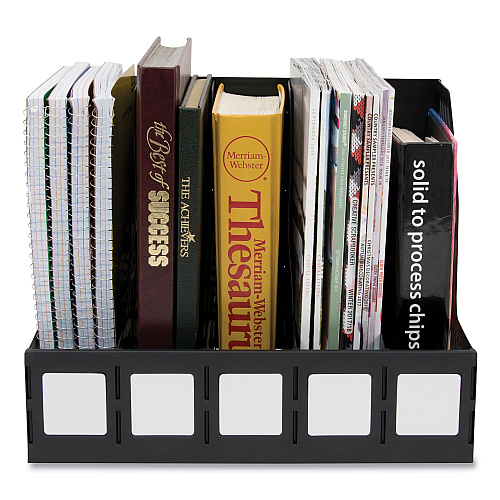 Advantus Literature File, Five Slots, 13.25 x 10 x 10.25, Black (34092)