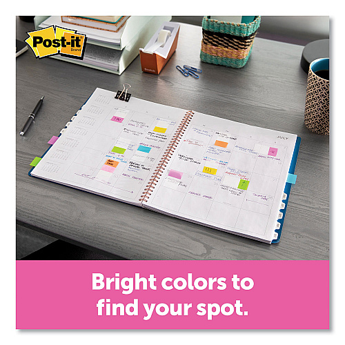 Post-it Small Flags, Seven Assorted Colors, 190 Flags (6837CF)