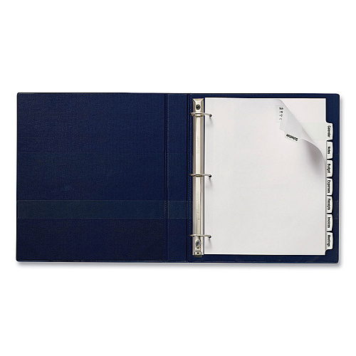 Avery Big Tab Printable Large White Label Tab Dividers, 8-Tab, 11 x 8.5, White, 4 Sets (14439)