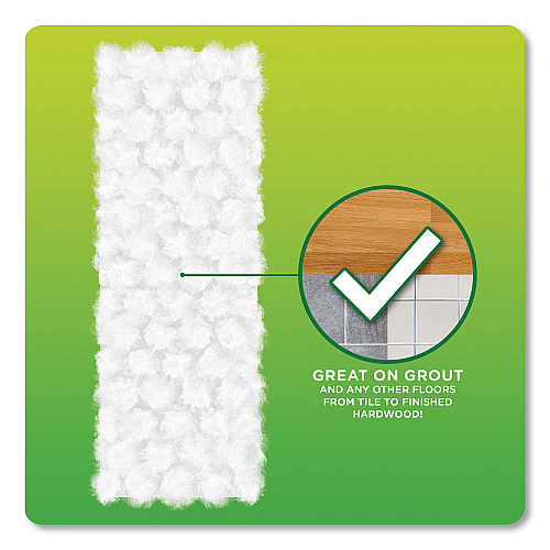 Swiffer Heavy-Duty Dry Refill Cloths, White, 11 x 8.5, 32/Pack (77198)
