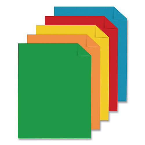 Astrobrights Color Cardstock -"Primary" Assortment, 65 lb Cover Weight, 8.5 x 11, Assorted Primary Colors, 100/Pack (91646)