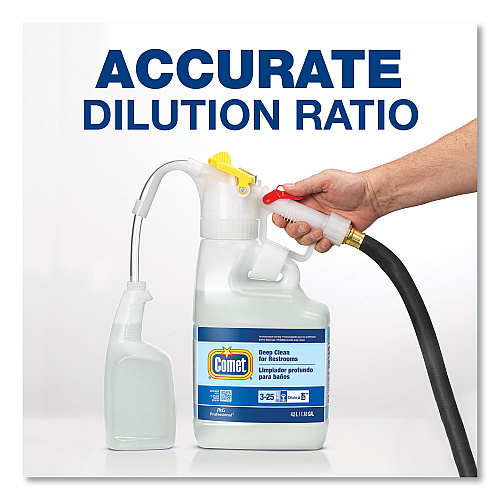 Procter & Gamble Dilute 2 Go, Comet Deep Clean for Restrooms, Fresh Scent, , 4.5 L Jug, 1/Carton (86678)