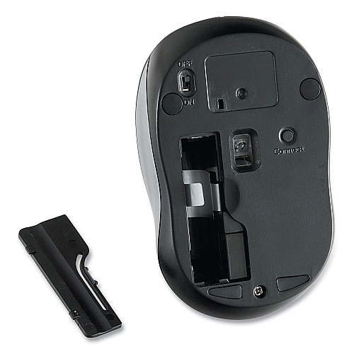Verbatim Silent Wireless Blue LED Mouse, 2.4 GHz Frequency/32.8 ft Wireless Range, Left/Right Hand Use, Graphite (99769)