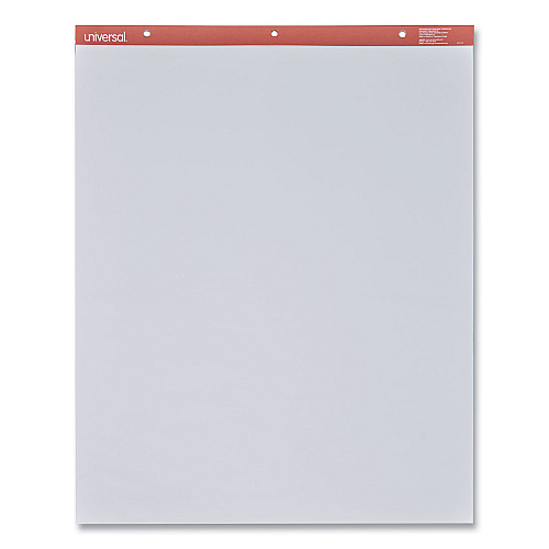 Universal Easel Pads/Flip Charts, Unruled, 27 x 34, White, 50 Sheets, 2/Carton (UNV35600)