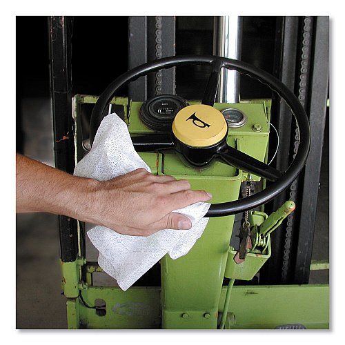 simple green Safety Towels, 1-Ply, 10 x 11.75, White, Unscented, 75/Canister (13351)