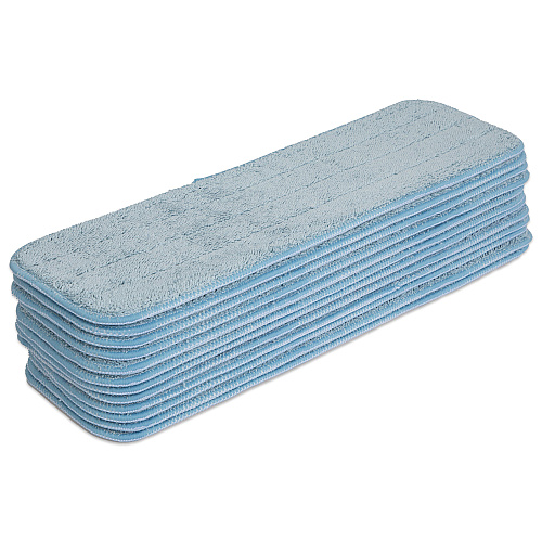 Microfiber Flat Wet Mop - 18", Blue - Pack Of 12 (M830018B)