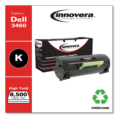 Innovera Remanufactured Black High-Yield Toner, Replacement for 331-9806, 8,500 Page-Yield (IVRD3460)