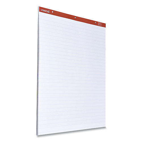 Universal Easel Pads/Flip Charts, Presentation Format (1" Rule), 27 x 34, White, 50 Sheets, 2/Carton (UNV35601)
