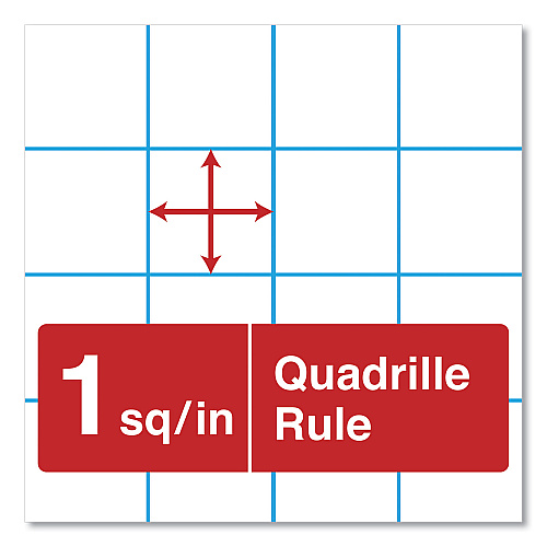 Universal Easel Pads/Flip Charts, Quadrille Rule (1 sq/in), 27 x 34, White, 50 Sheets, 2/Carton (UNV35602)