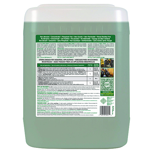 simple green Industrial Cleaner and Degreaser, Concentrated, 5 gal, Pail (13006)