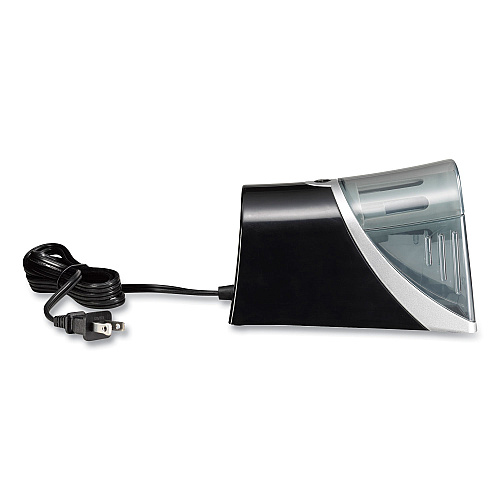 Westcott iPoint Evolution Axis Pencil Sharpener, AC-Powered, 4.25 x 7 x 4.75, Black/Silver (15510)
