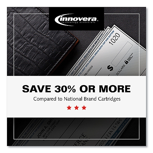 Innovera Remanufactured Black MICR Toner, Replacement for 90AM (CE390AM), 10,000 Page-Yield