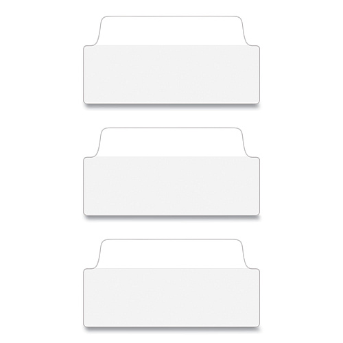 Avery Ultra Tabs Repositionable Tabs, Wide and Slim: 3" x 1.5", 1/3-Cut, White, 24/Pack (74776)
