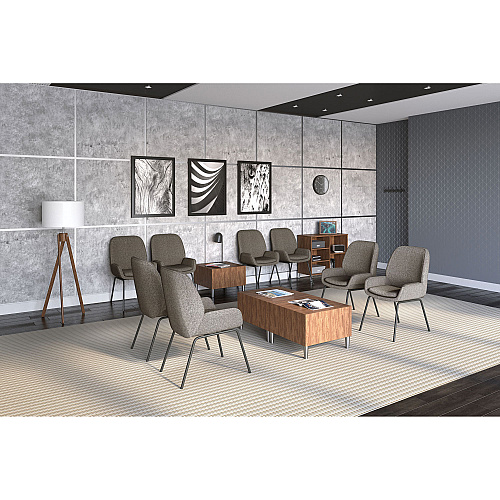 Union & Scale Essentials Laminate Bookcase, Five-Shelf, 36w x 15d x 31.6h, Espresso (24398954)