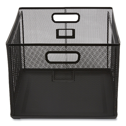 TRU RED Wire Mesh File Organizer, Letter Size, 13.98" Long, Black (24402487)