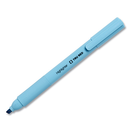 TRU RED Pen Style Chisel Tip Highlighter, Assorted Ink Colors, Chisel Tip, Assorted Barrel Colors, 5/Pack (24376661)