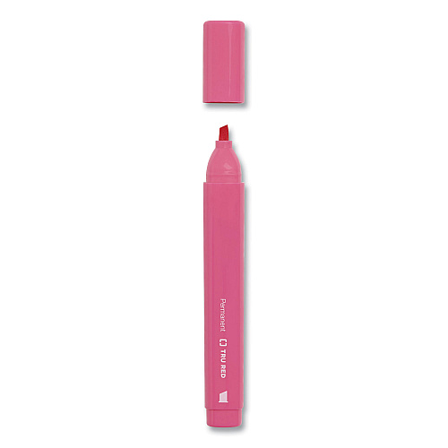 TRU RED Permanent Marker, Tank-Style, Medium Chisel Tip, Assorted Colors, 12/Pack (24376662)