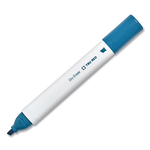 TRU RED Dry Erase Marker, Tank-Style, Medium Chisel Tip, Assorted Colors, 12/Pack (24376599)