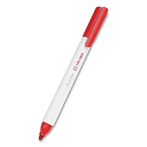 TRU RED Dry Erase Marker, Pen-Style, Fine Bullet Tip, Seven Assorted Colors, 8/Pack (24398946)