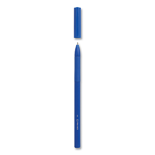 TRU RED Gripped Ballpoint Pen, Stick, Medium 1 mm, Blue Ink, Blue Barrel, Dozen (24328145)