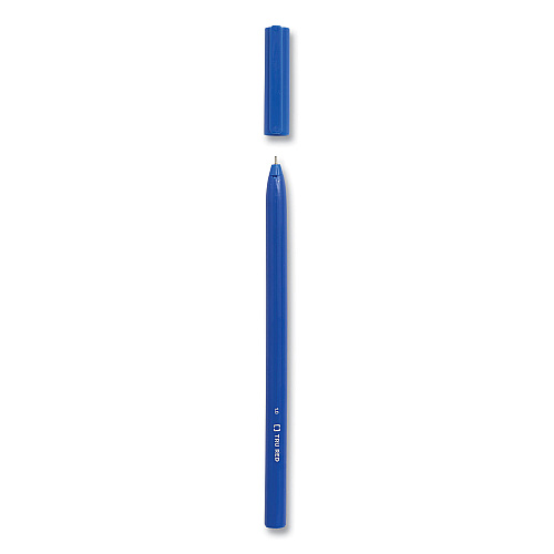 TRU RED Ballpoint Pen, Stick, Medium 1 mm, Blue Ink, Blue Barrel, 60/Pack (24328147)